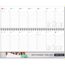 Schreibtischquerkalender 'Business' grau / rot mit überstehender Kartonrückwand im Format 30, 5 x 13, 5 cm. Andere Einbandvarianten auf Anfrage möglich. FSC zertifiziert. (Art.-Nr. CA347334)