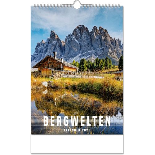 Kalender "Bergwelten" im Format 24 x 38,5 cm, mit Wire-O Bindung und verlängerter Rückwand (Art.-Nr. CA719514) - Erholung pur! Genießen Sie traumhaft...