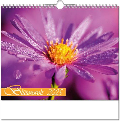 Kalender "Blütenwelt" im Format 30 x 29 cm, mit Wire-O-Bindung und verlängerter Rückwand (Art.-Nr. CA892312) - Blumen. Blüten. Farbenpracht. Der Bildk...