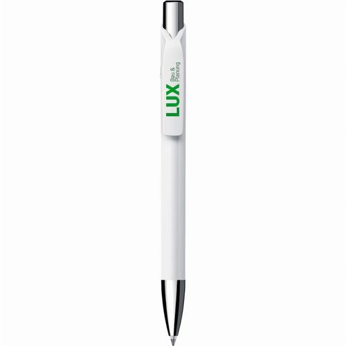 Kugelschreiber 'Jet solid chrom' (Art.-Nr. CA000019) - Druckkugelschreiber, Schaft und Clip in...