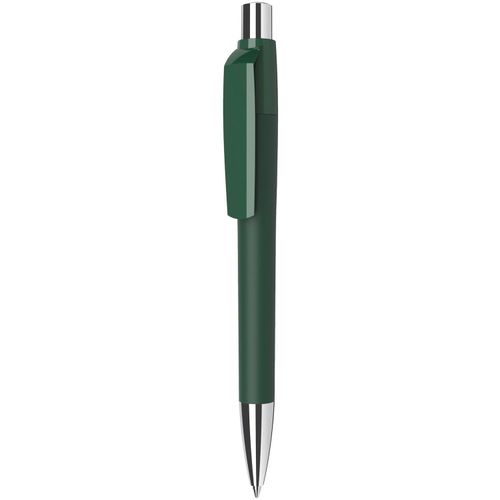 Kugelschreiber `Mirage softtouch Metall` (Art.-Nr. CA006092) - Druckkugelschreiber, Schaft in dunkelgr...