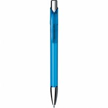 Kugelschreiber 'Jet transparent chrom' (blau) (Art.-Nr. CA007010)
