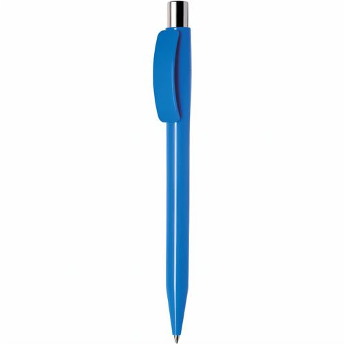 Kugelschreiber 'Pixel uni chrom' (Art.-Nr. CA018158) - Druckkugelschreiber, Schaft und breiter...