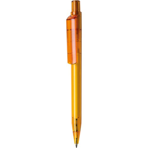 Kugelschreiber 'Dot transparent' (Art.-Nr. CA025806) - Druckkugelschreiber mit farbigem Drücke...