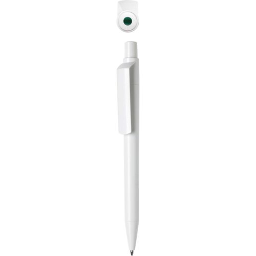 Kugelschreiber 'Dot solid' (Art.-Nr. CA057574) - Druckkugelschreiber mit farbigem Drücke...