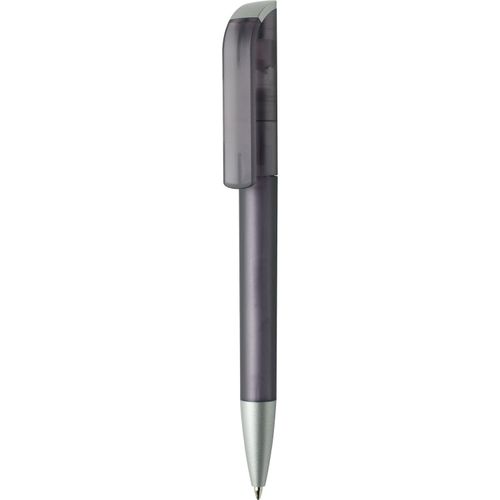 Kugelschreiber 'Tag frost Silver' (Art.-Nr. CA061088) - Dreh-Kugelschreiber, Schaft und Oberteil...