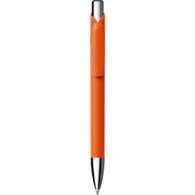 Kugelschreiber 'Jet softtouch chrom' (orange) (Art.-Nr. CA067128)