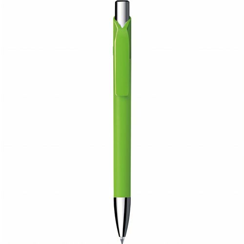 Kugelschreiber 'Jet solid chrom' (Art.-Nr. CA080678) - Druckkugelschreiber, Schaft und Clip in...