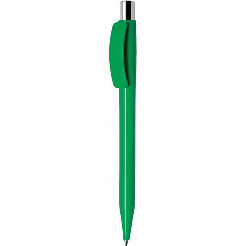 Kugelschreiber 'Pixel uni chrom' (Art.-Nr. CA123565) - Druckkugelschreiber, Schaft und breiter...