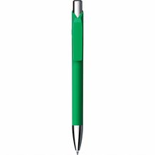 Kugelschreiber 'Jet softtouch chrom' (dunkelgrün) (Art.-Nr. CA130938)