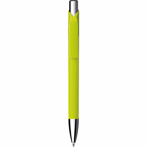 Kugelschreiber 'Jet solid chrom' (Art.-Nr. CA147591) - Druckkugelschreiber, Schaft und Clip in...