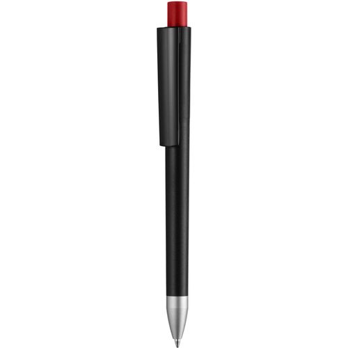 Kugelschreiber 'Cloud solid black color' (Art.-Nr. CA158728) - Druckkugelschreiber, Schaft, Oberteil,...