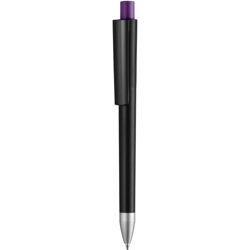 Kugelschreiber 'Cloud solid black color' (Art.-Nr. CA177890) - Druckkugelschreiber, Schaft, Oberteil,...