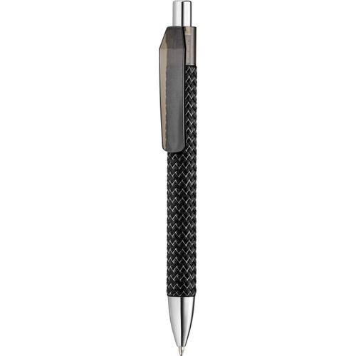 Kugelschreiber 'Fashion transparent' (Art.-Nr. CA182357) - Druckkugelschreiber mit Textiloberfläch...