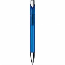 Kugelschreiber 'Jet transparent chrom' (dunkelblau) (Art.-Nr. CA210768)