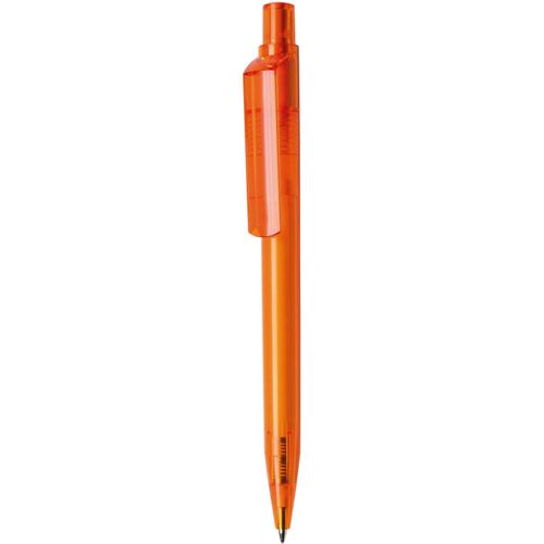 Kugelschreiber 'Dot transparent' (Art.-Nr. CA213172) - Druckkugelschreiber mit farbigem Drücke...