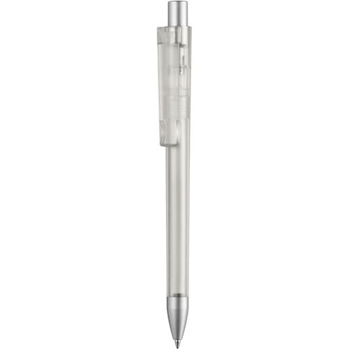 Kugelschreiber 'Cloud frost silver' (Art.-Nr. CA224352) - Druckkugelschreiber, Schaft, Oberteil,...