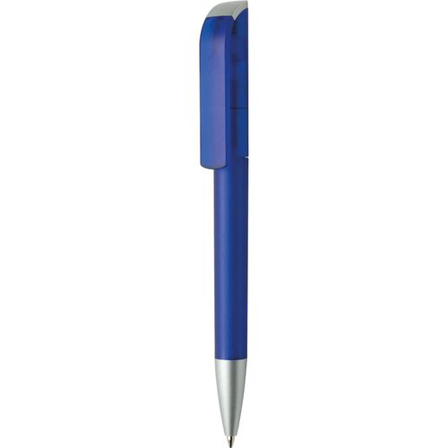 Kugelschreiber 'Tag frost Silver' (Art.-Nr. CA259326) - Dreh-Kugelschreiber, Schaft und Oberteil...