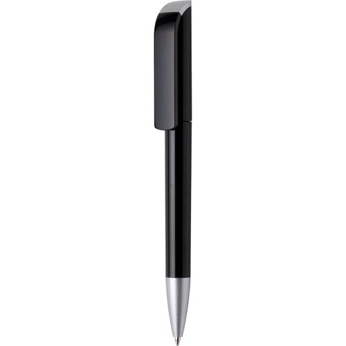 Kugelschreiber 'Tag Silver' (Art.-Nr. CA280658) - Dreh-Kugelschreiber, Schaft und Oberteil...