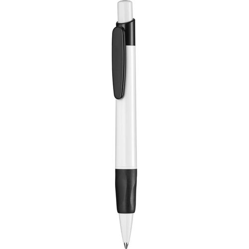 Kugelschreiber 'Helix Grip' (Art.-Nr. CA288507) - Druckkugelschreiber mit Gummimanschette,...