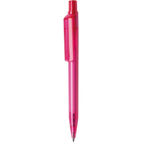 Kugelschreiber 'Dot transparent' (Art.-Nr. CA290798) - Druckkugelschreiber mit farbigem Drücke...