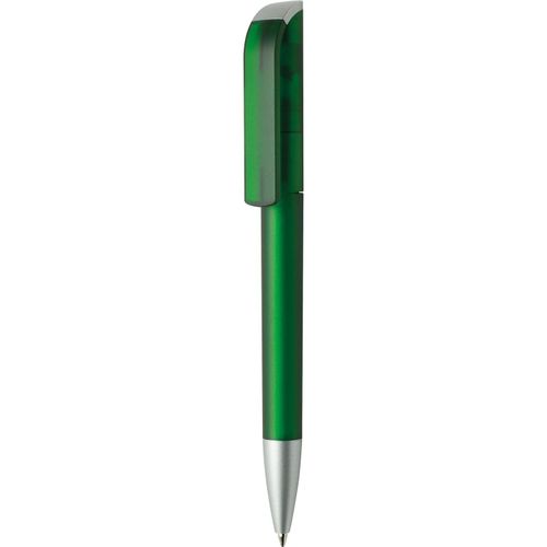 Kugelschreiber 'Tag frost Silver' (Art.-Nr. CA314910) - Dreh-Kugelschreiber, Schaft und Oberteil...