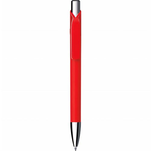 Kugelschreiber 'Jet solid chrom' (Art.-Nr. CA316085) - Druckkugelschreiber, Schaft und Clip in...
