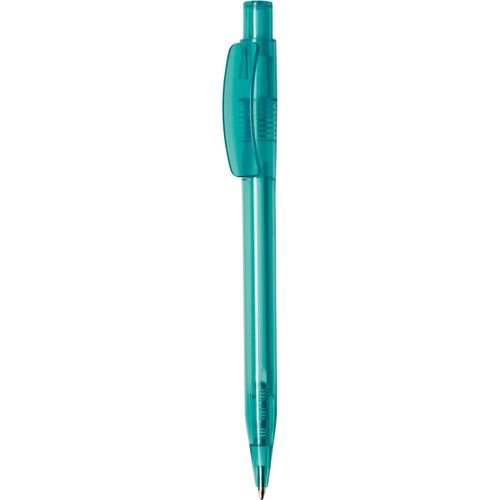 Kugelschreiber 'Pixel transparent' (Art.-Nr. CA357783) - Druckkugelschreiber, Schaft, breiter...