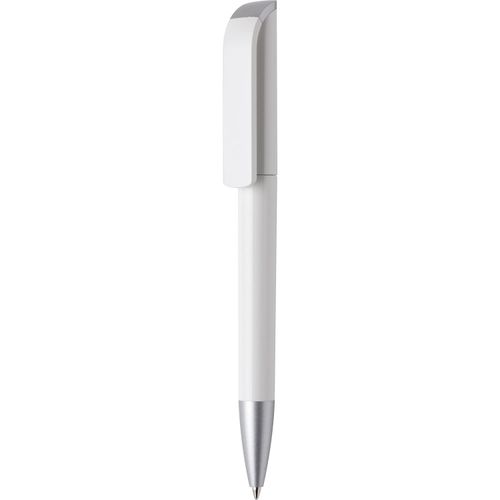 Kugelschreiber 'Tag Silver' (Art.-Nr. CA395245) - Dreh-Kugelschreiber, Schaft und Oberteil...