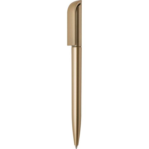 Kugelschreiber 'Twist Gold' (Art.-Nr. CA467549) - Dreh-Kugelschreiber mit oben abgerundete...