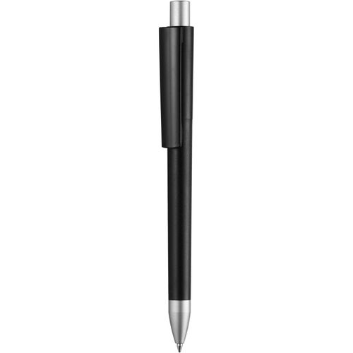 Kugelschreiber 'Cloud solid silver' (Art.-Nr. CA468219) - Druckkugelschreiber, Schaft, Oberteil...