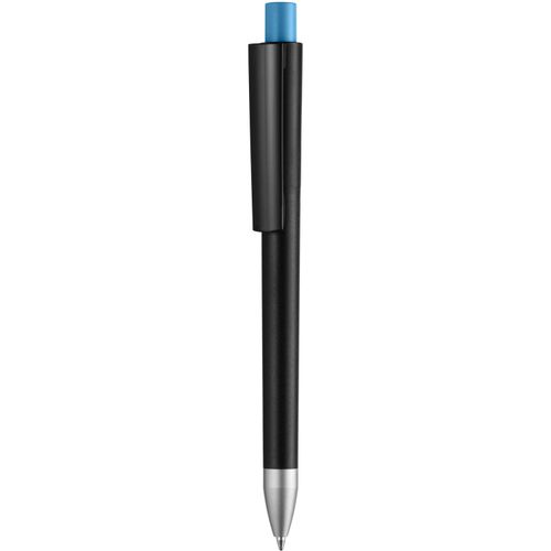 Kugelschreiber 'Cloud solid black color' (Art.-Nr. CA468629) - Druckkugelschreiber, Schaft, Oberteil,...