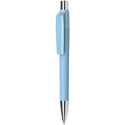 Kugelschreiber `Mirage softtouch Metall` (Art.-Nr. CA480725) - Druckkugelschreiber, softgummierterSchaf...