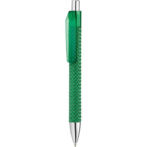Kugelschreiber 'Fashion transparent' (Art.-Nr. CA499968) - Druckkugelschreiber mit Textiloberfläch...
