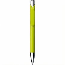 Kugelschreiber 'Jet softtouch chrom' (hellgrün) (Art.-Nr. CA588970)