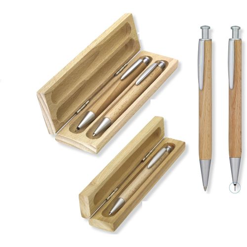 Kugelschreiber 'Ranger' in Box (Art.-Nr. CA596597) - Holz-Druckkugelschreiber im 1er Holz-Etu...