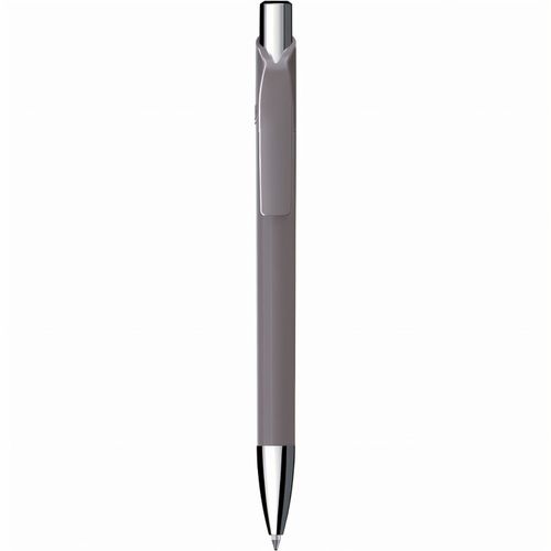 Kugelschreiber 'Jet solid chrom' (Art.-Nr. CA599445) - Druckkugelschreiber, Schaft und Clip in...