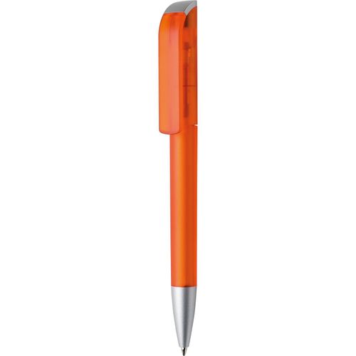 Kugelschreiber 'Tag frost Silver' (Art.-Nr. CA615530) - Dreh-Kugelschreiber, Schaft und Oberteil...