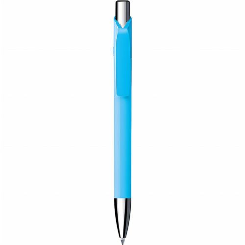 Kugelschreiber 'Jet solid chrom' (Art.-Nr. CA632659) - Druckkugelschreiber, Schaft und Clip in...