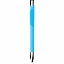 Kugelschreiber 'Jet solid chrom' (babyblau) (Art.-Nr. CA632659)