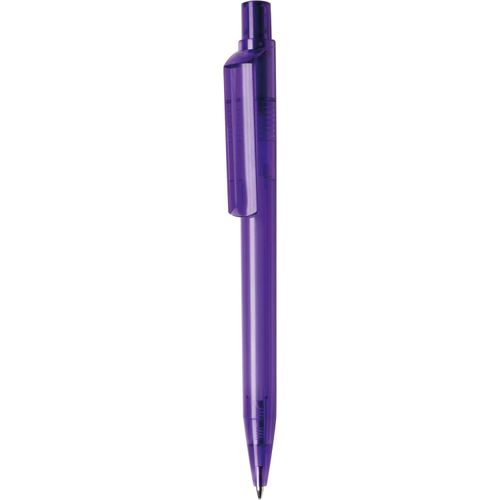 Kugelschreiber 'Dot transparent' (Art.-Nr. CA638917) - Druckkugelschreiber mit farbigem Drücke...