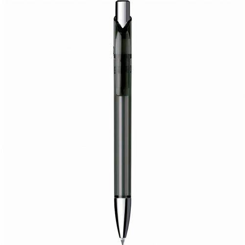 Kugelschreiber 'Jet transparent chrom' (Art.-Nr. CA646639) - Druckkugelschreiber, Schaft und Clip in...