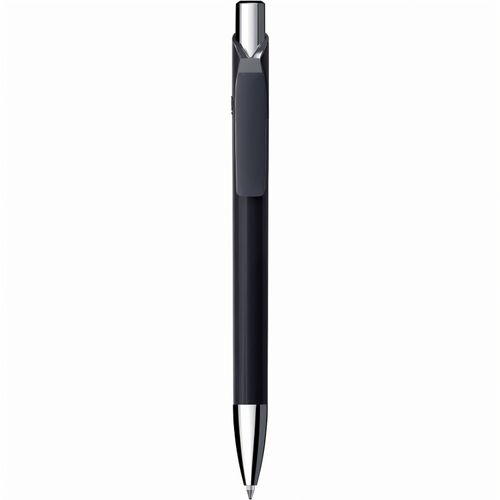 Kugelschreiber 'Jet softtouch chrom' (Art.-Nr. CA663048) - Druckkugelschreiber, Schaft mit gummiert...