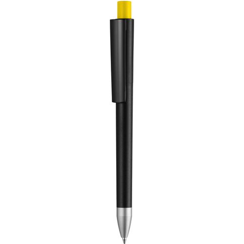 Kugelschreiber 'Cloud solid black color' (Art.-Nr. CA670511) - Druckkugelschreiber, Schaft, Oberteil,...