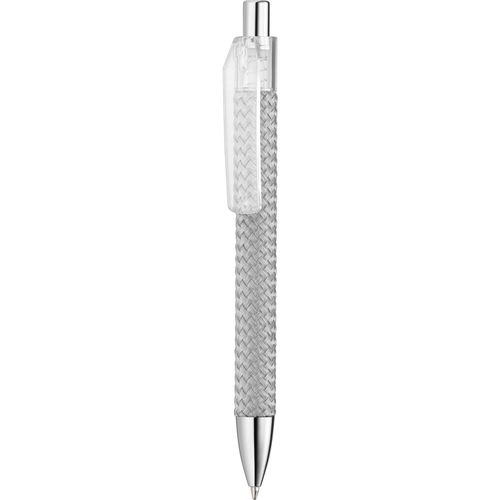 Kugelschreiber 'Fashion transparent' (Art.-Nr. CA717181) - Druckkugelschreiber mit Textiloberfläch...