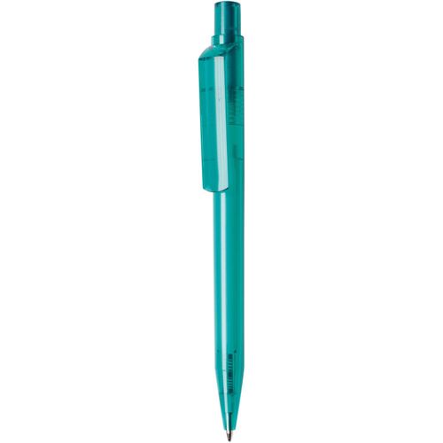 Kugelschreiber 'Dot transparent' (Art.-Nr. CA718210) - Druckkugelschreiber mit farbigem Drücke...