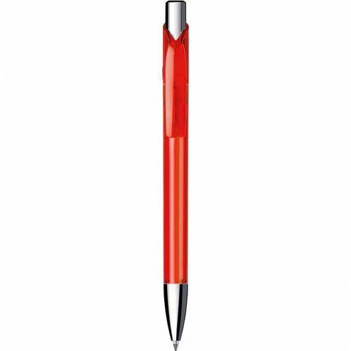 Kugelschreiber 'Jet transparent chrom' (Art.-Nr. CA750239) - Druckkugelschreiber, Schaft und Clip in...