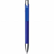Kugelschreiber 'Jet softtouch chrom' (dunkelblau) (Art.-Nr. CA753387)