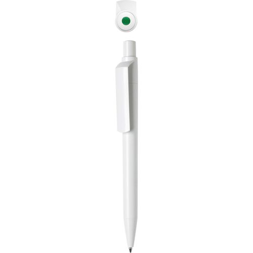 Kugelschreiber 'Dot solid' (Art.-Nr. CA781638) - Druckkugelschreiber mit farbigem Drücke...