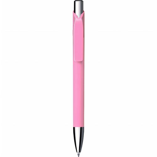 Kugelschreiber 'Jet solid chrom' (Art.-Nr. CA782773) - Druckkugelschreiber, Schaft und Clip in...